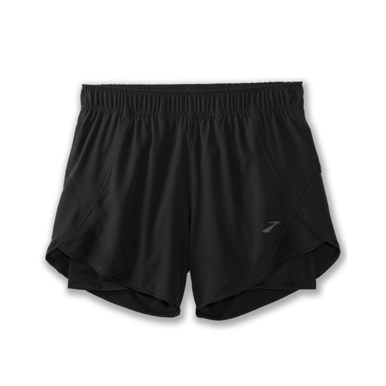 Brooks Women's Chaser 5 Running Shorts - Black (IUGK86521)